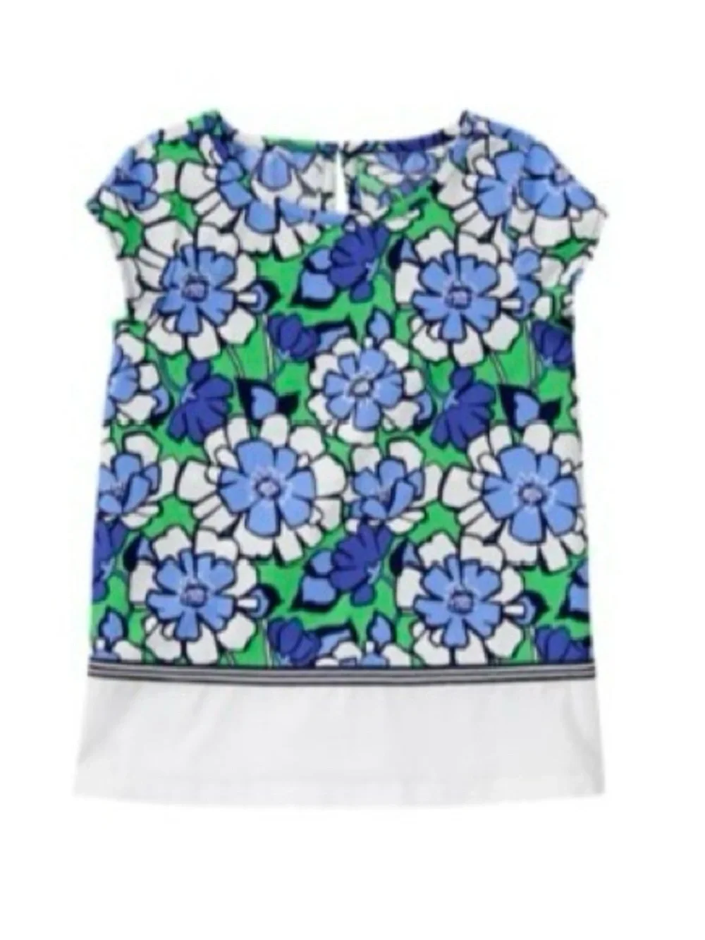 Gymboree Girls ‘Spring Prep’ Blue, Green and White Floral Pant Set Size 5/6
